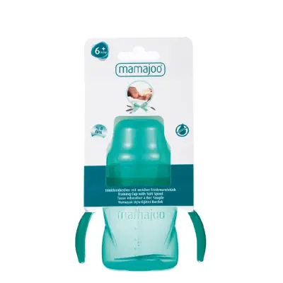 Mamajoo Kulplu Eğitici Bardak 160 ml Yeşil - 3