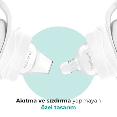 Mamajoo Kulplu Eğitici Biberon 160 ml & Anti-Kolik Silikon Bardak Ucu 6 Ay+  - 5