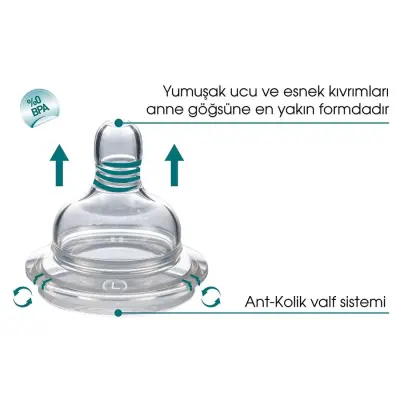 Mamajoo Silikon Biberon Emziği 2li 12+ Ay Yoğun Akış - 3