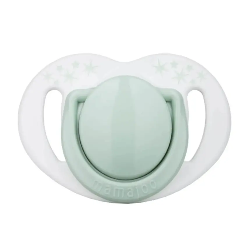 Mamajoo Silikon Emzik 2li & Sterilizasyon Saklama Kutusu 0+ Ay Powder Green - 2