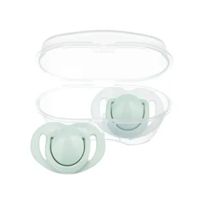 Mamajoo Silikon Emzik 2li & Sterilizasyon Saklama Kutusu 0+ Ay Powder Green - 5