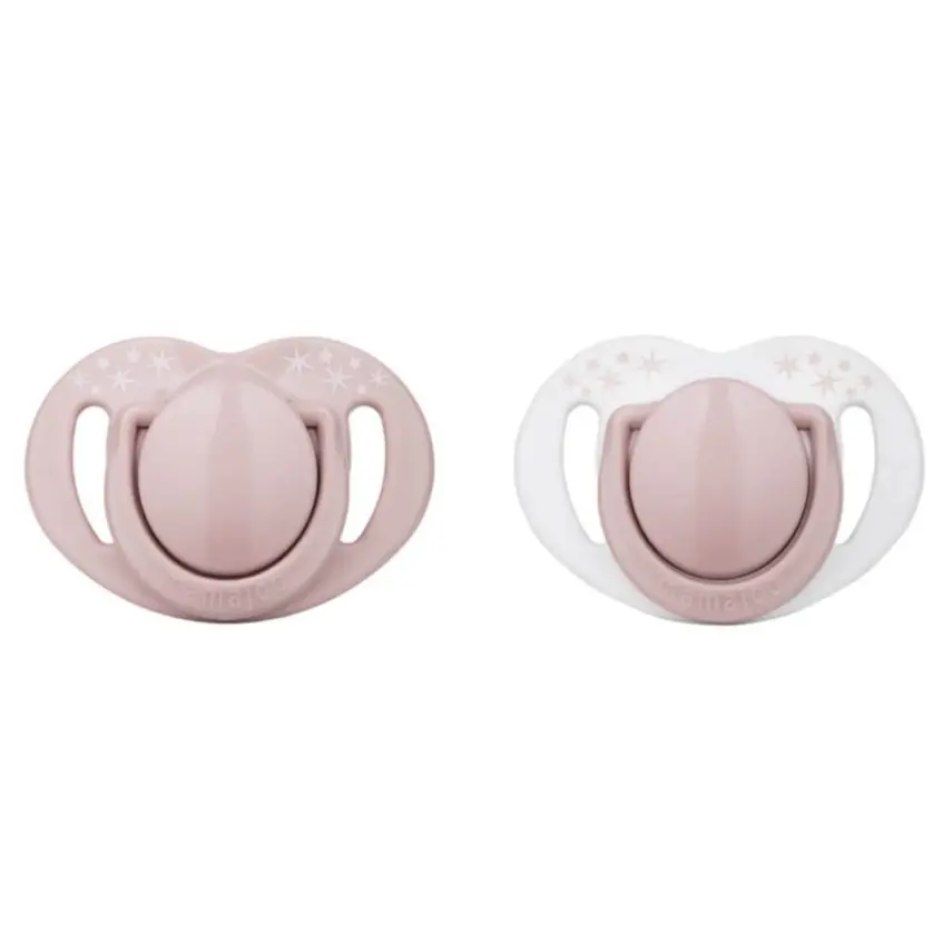 Mamajoo Silikon Emzik 2li & Sterilizasyon Saklama Kutusu 0+ Ay Powder Pink - 1