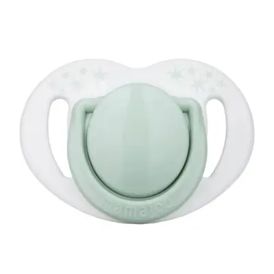 Mamajoo Silikon Emzik 2li & Sterilizasyon Saklama Kutusu 6+ Ay Powder Green - 5