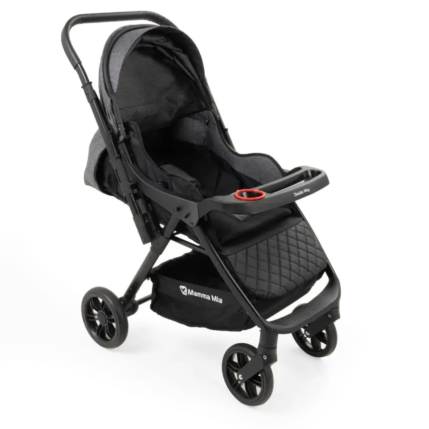 Mamma Mia Double Way Çift Yönlü Bebek Arabası Antrasit - 4