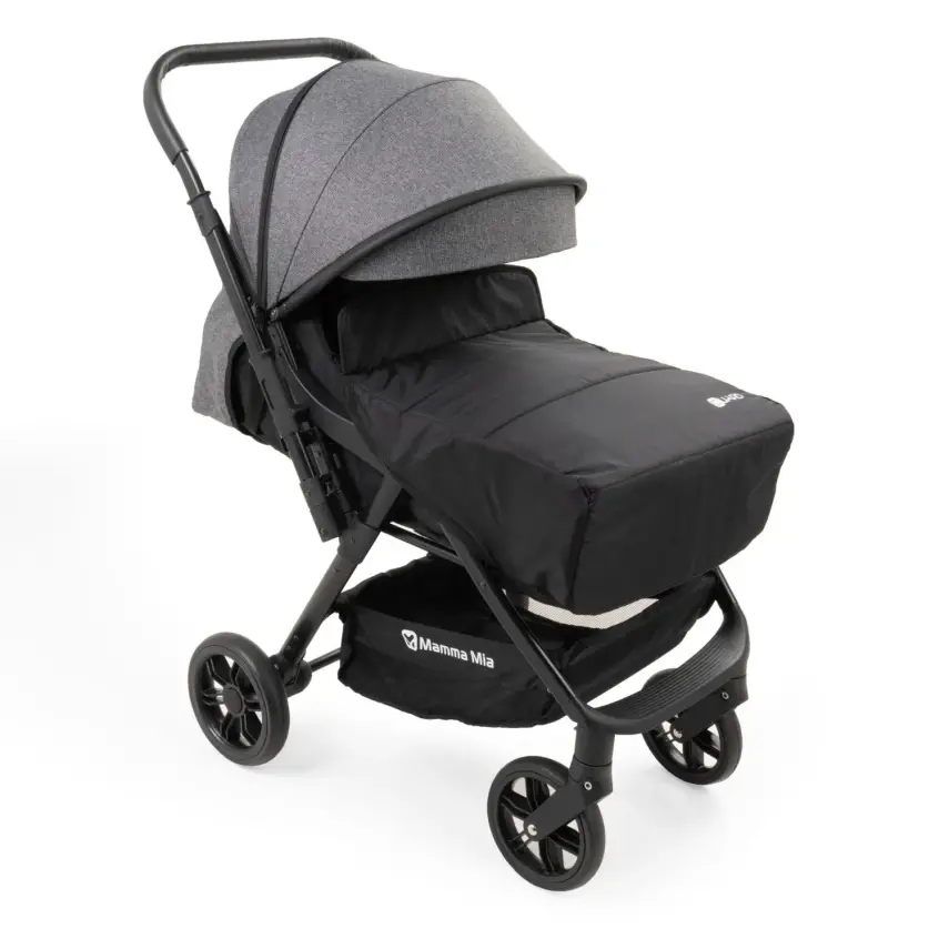 Mamma Mia Double Way Çift Yönlü Bebek Arabası Antrasit - 6