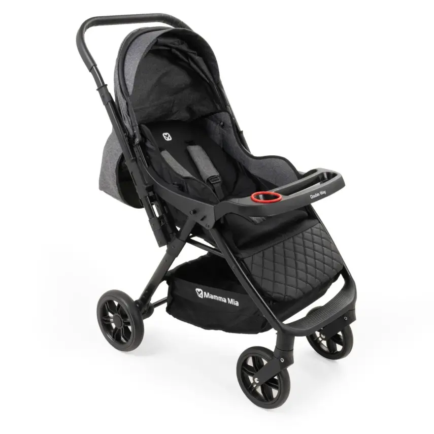 Mamma Mia Double Way Çift Yönlü Bebek Arabası Antrasit - 3