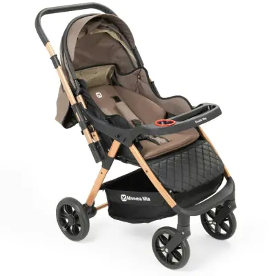 Mamma Mia Double Way Çift Yönlü Bebek Arabası Gold - 5