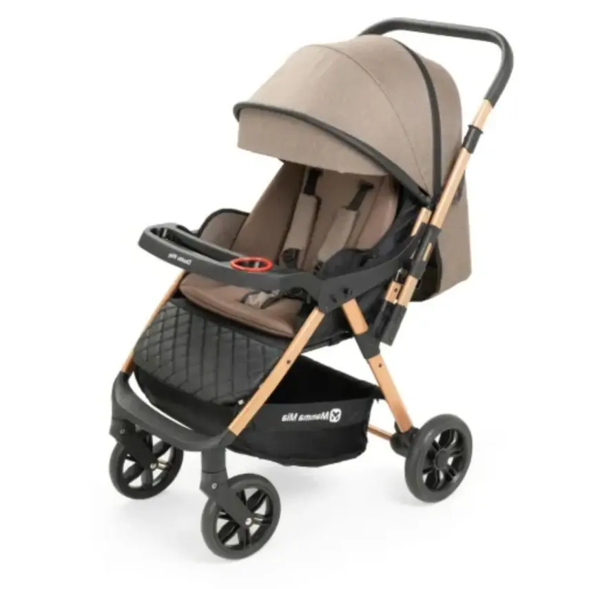 Mamma Mia Double Way Çift Yönlü Bebek Arabası Gold - 2