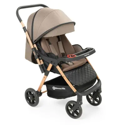 Mamma Mia Double Way Çift Yönlü Bebek Arabası Gold