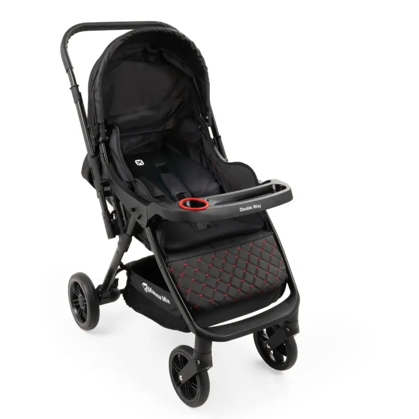Mamma Mia Double Way Çift Yönlü Bebek Arabası Siyah - 3