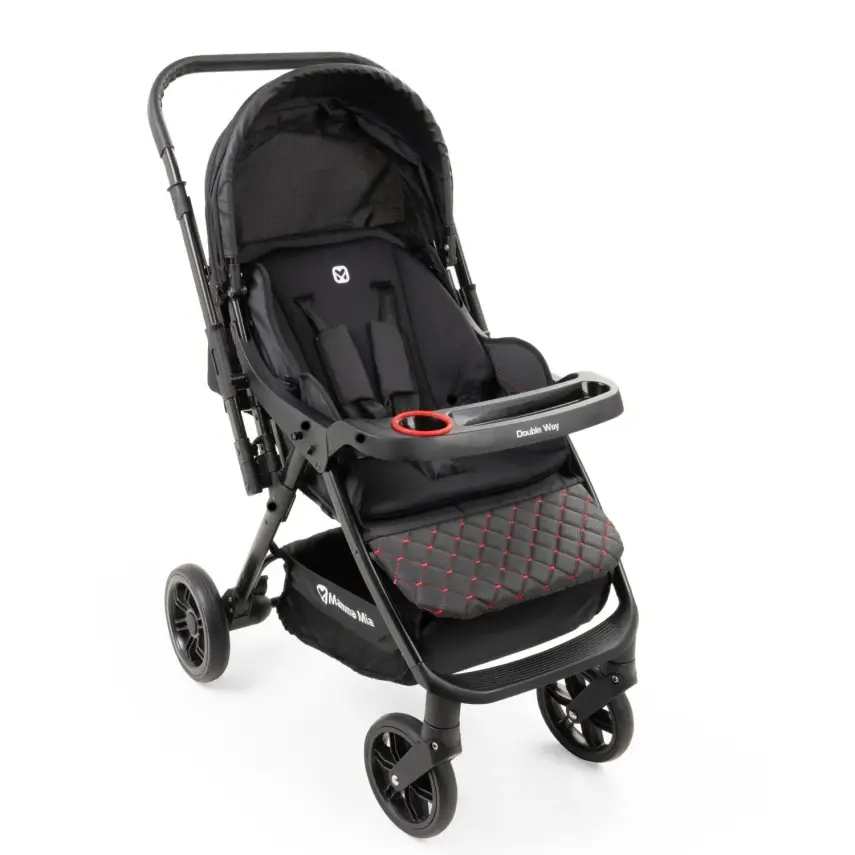 Mamma Mia Double Way Çift Yönlü Bebek Arabası Siyah - 4
