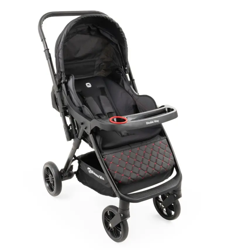Mamma Mia Double Way Çift Yönlü Bebek Arabası Siyah - 5