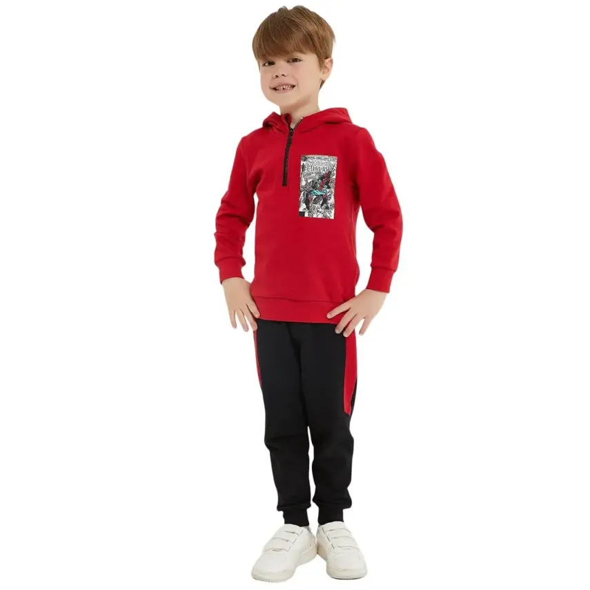 Marvel Comis Erkek Eşofman Takımı Kırmızı - 1