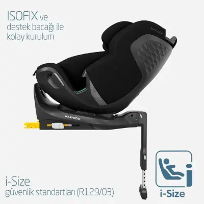 Maxi-Cosi Emerald 360 Pro I-size Araç Dışına Çıkabilen Isofix'li Dönebilir Yatabilir Slidetech Oto Koltuğu 0-36 Kg Authentic Black - 4