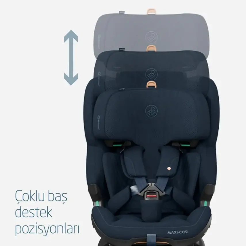 Maxi-Cosi Emerald 360 Pro I-size Araç Dışına Çıkabilen Isofix'li Dönebilir Yatabilir Slidetech Oto Koltuğu 0-36 Kg Authentic Blue - 7