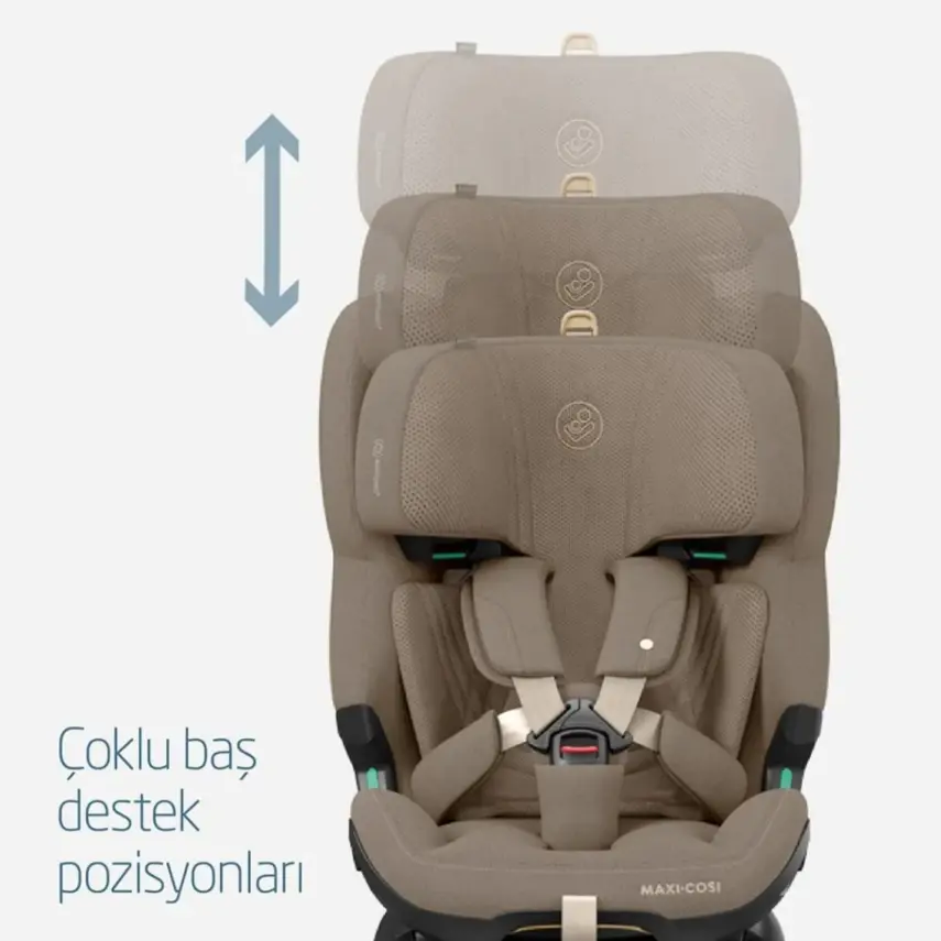 Maxi-Cosi Emerald 360 Pro I-size Araç Dışına Çıkabilen Isofix'li Dönebilir Yatabilir Slidetech Oto Koltuğu 0-36 Kg Authentic Truffle - 6