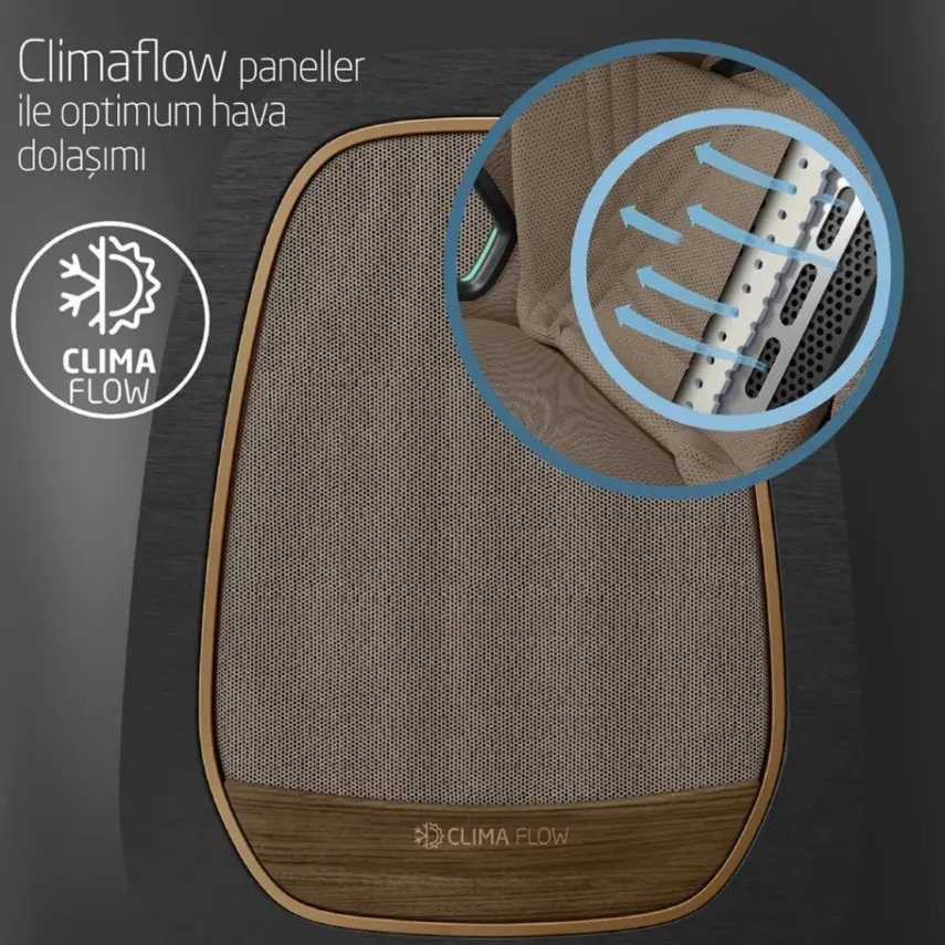 Maxi-Cosi Emerald 360 Pro I-size Araç Dışına Çıkabilen Isofix'li Dönebilir Yatabilir Slidetech Oto Koltuğu 0-36 Kg Authentic Truffle - 9