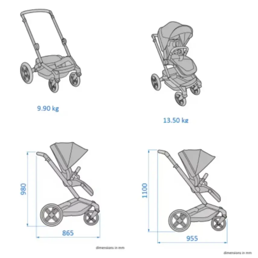 Maxi-Cosi  Fame Çift Yönlü Kolay Katlanabilen Bebek Arabası Twillic Graphite  - 2