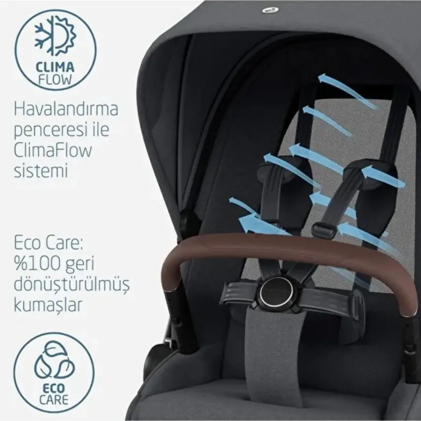 Maxi-Cosi  Fame Çift Yönlü Kolay Katlanabilen Bebek Arabası Twillic Graphite  - 5