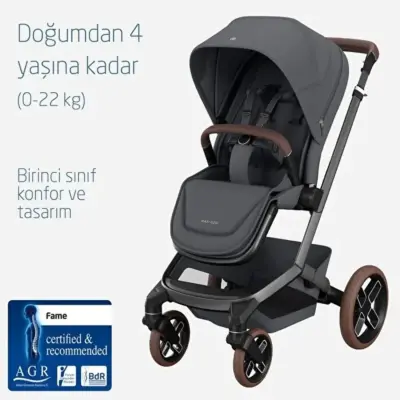 Maxi-Cosi  Fame Çift Yönlü Kolay Katlanabilen Bebek Arabası Twillic Graphite  - 4