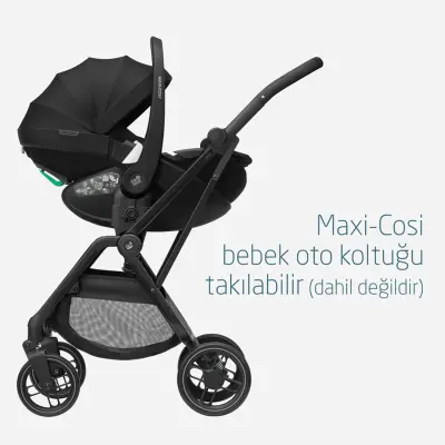 Maxi-Cosi Leona2 Çift Yönlü Tek Elle Katlanabilir Bebek Arabası Twillic Black - 7