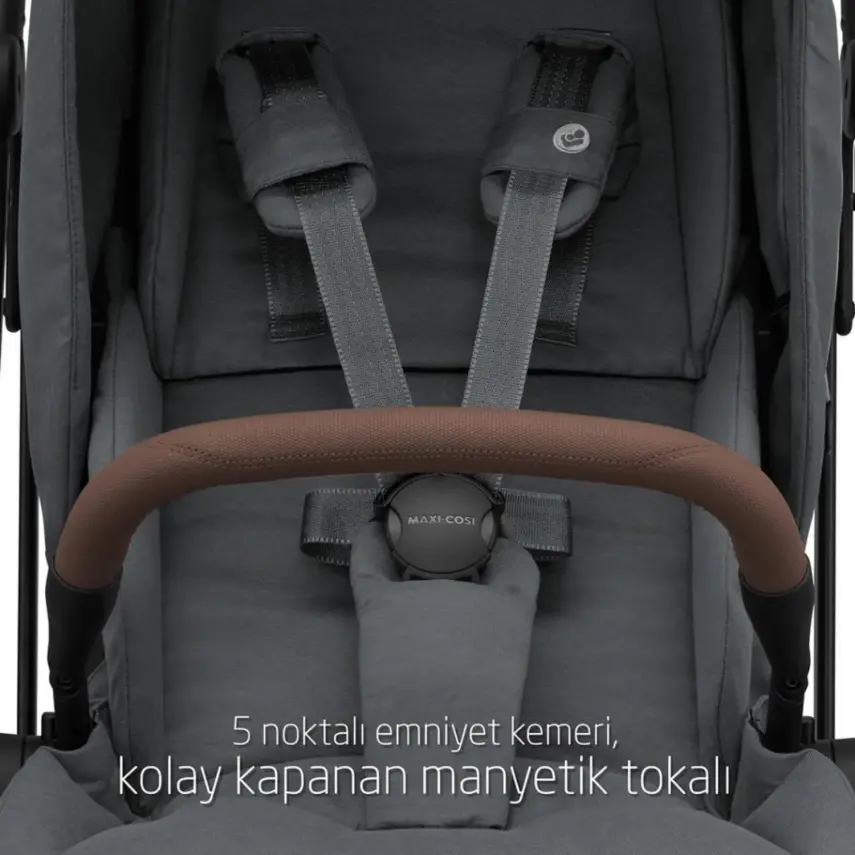Maxi-Cosi Leona2 Çift Yönlü Tek Elle Katlanabilir Bebek Arabası Twillic Graphite - 11