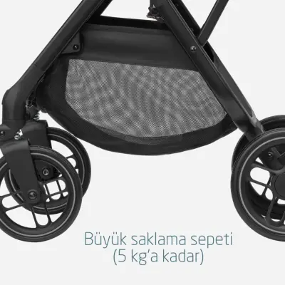 Maxi-Cosi Leona2 Çift Yönlü Tek Elle Katlanabilir Bebek Arabası Twillic Graphite - 13