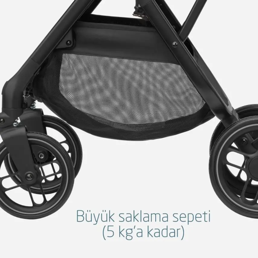 Maxi-Cosi Leona2 Çift Yönlü Tek Elle Katlanabilir Bebek Arabası Twillic Graphite - 13