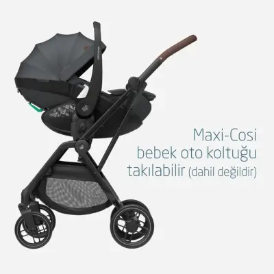 Maxi-Cosi Leona2 Çift Yönlü Tek Elle Katlanabilir Bebek Arabası Twillic Graphite - 6