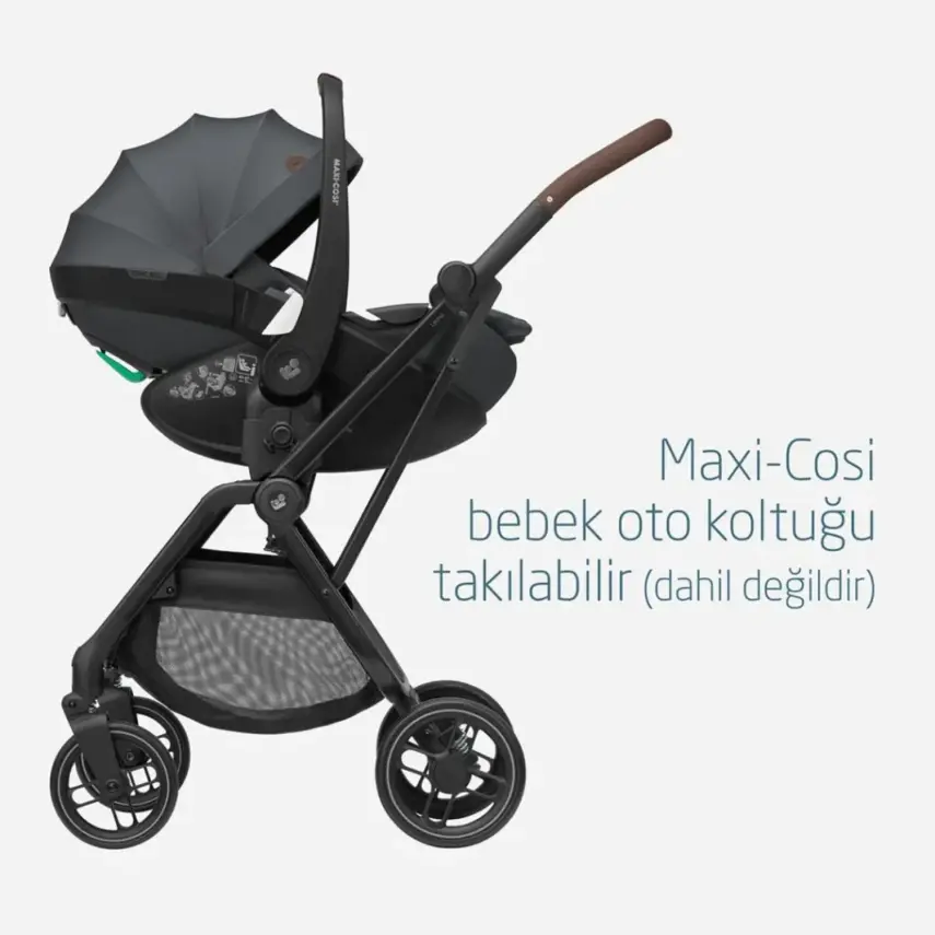 Maxi-Cosi Leona2 Çift Yönlü Tek Elle Katlanabilir Bebek Arabası Twillic Graphite - 6