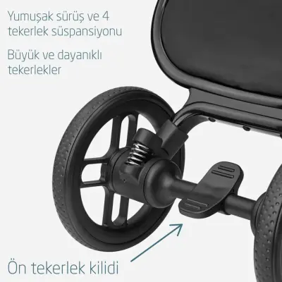 Maxi-Cosi Leona2 Çift Yönlü Uzatılabilir Sırt Desteği Tam Yatabilir Bebek Arabası Twillic Green - 3