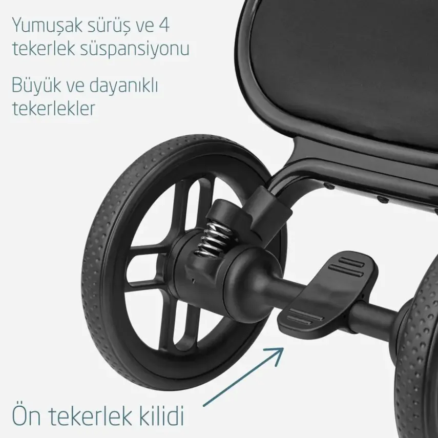 Maxi-Cosi Leona2 Çift Yönlü Uzatılabilir Sırt Desteği Tam Yatabilir Bebek Arabası Twillic Green - 3