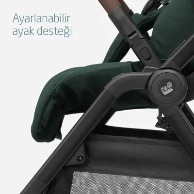 Maxi-Cosi Leona2 Çift Yönlü Uzatılabilir Sırt Desteği Tam Yatabilir Bebek Arabası Twillic Green - 14