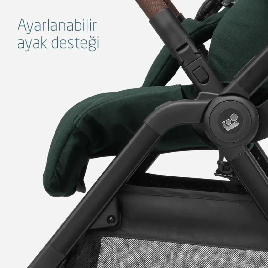 Maxi-Cosi Leona2 Çift Yönlü Uzatılabilir Sırt Desteği Tam Yatabilir Bebek Arabası Twillic Green - 14