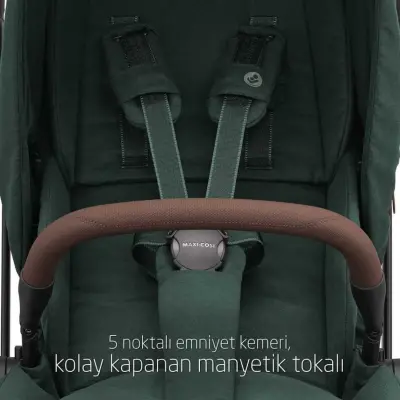 Maxi-Cosi Leona2 Çift Yönlü Uzatılabilir Sırt Desteği Tam Yatabilir Bebek Arabası Twillic Green - 15
