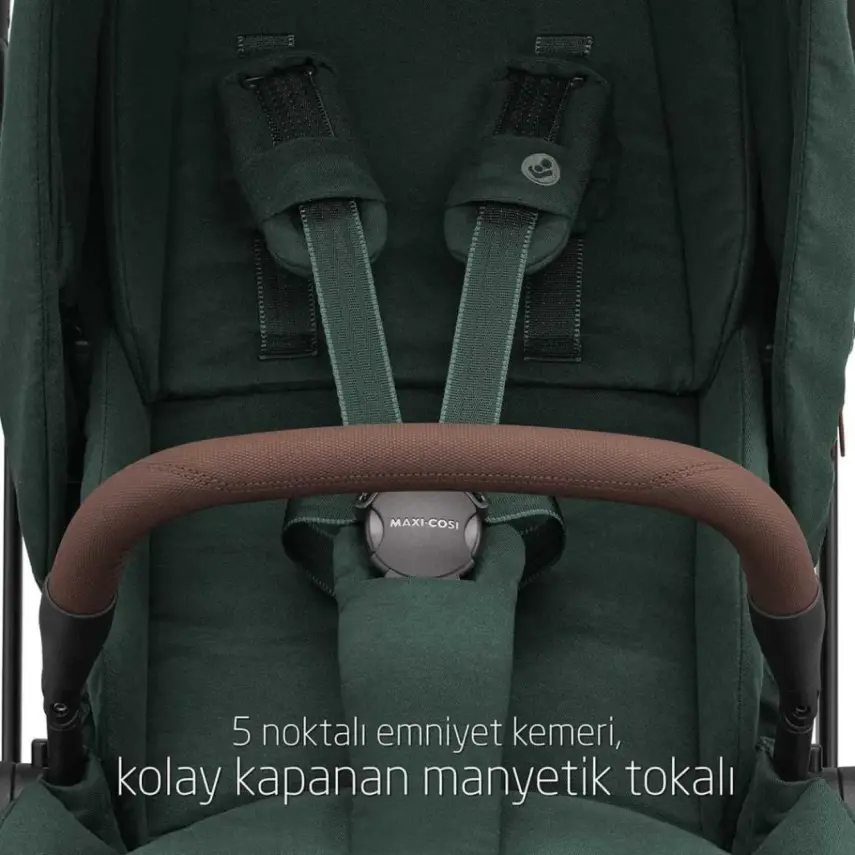 Maxi-Cosi Leona2 Çift Yönlü Uzatılabilir Sırt Desteği Tam Yatabilir Bebek Arabası Twillic Green - 15