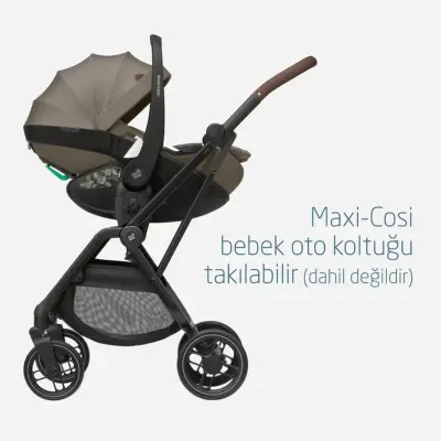 Maxi-Cosi Leona2 Çift Yönlü Uzatılabilir Sırt Desteği Tam Yatabilir Bebek Arabası Twillic Truffle - 7