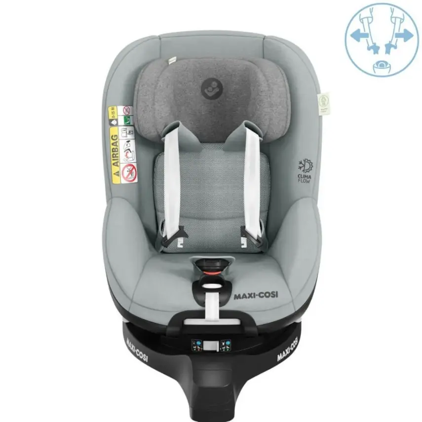 Maxi-Cosi Mica Pro Eco I-Size ADAC'lı Isofix'li 360 Dönebilir Yatabilir 0-18 kg Bebek Oto Koltuğu Authentic Grey - 8