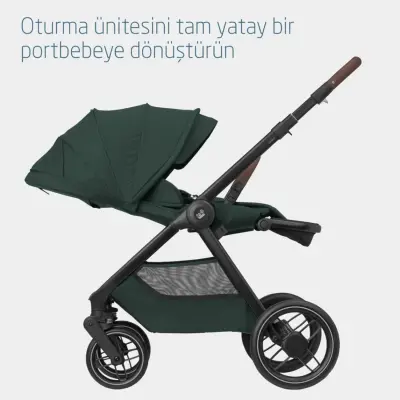Maxi-Cosi Oxford Çift Yönlü Travel Sistem-Seyahat Sistem Bebek Arabası Twillic Green  - 5