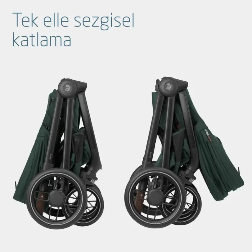 Maxi-Cosi Oxford Çift Yönlü Travel Sistem-Seyahat Sistem Bebek Arabası Twillic Green  - 6