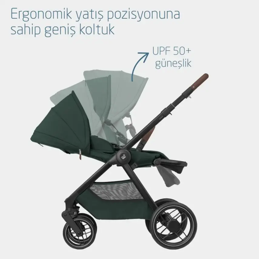Maxi-Cosi Oxford Çift Yönlü Travel Sistem-Seyahat Sistem Bebek Arabası Twillic Green  - 14