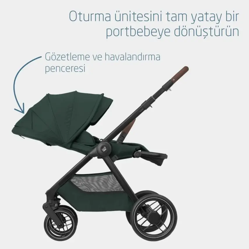 Maxi-Cosi Oxford Çift Yönlü Travel Sistem-Seyahat Sistem Bebek Arabası Twillic Green  - 7