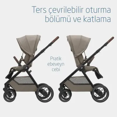 Maxi-Cosi Oxford Çift Yönlü Travel Sistem-Seyahat Sistem Bebek Arabası Twillic Truffle - 6
