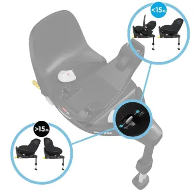 Maxi-Cosi Pearl 360 SlideTech Oto Koltuğu 0-18 Kg Authentic Graphite - 4