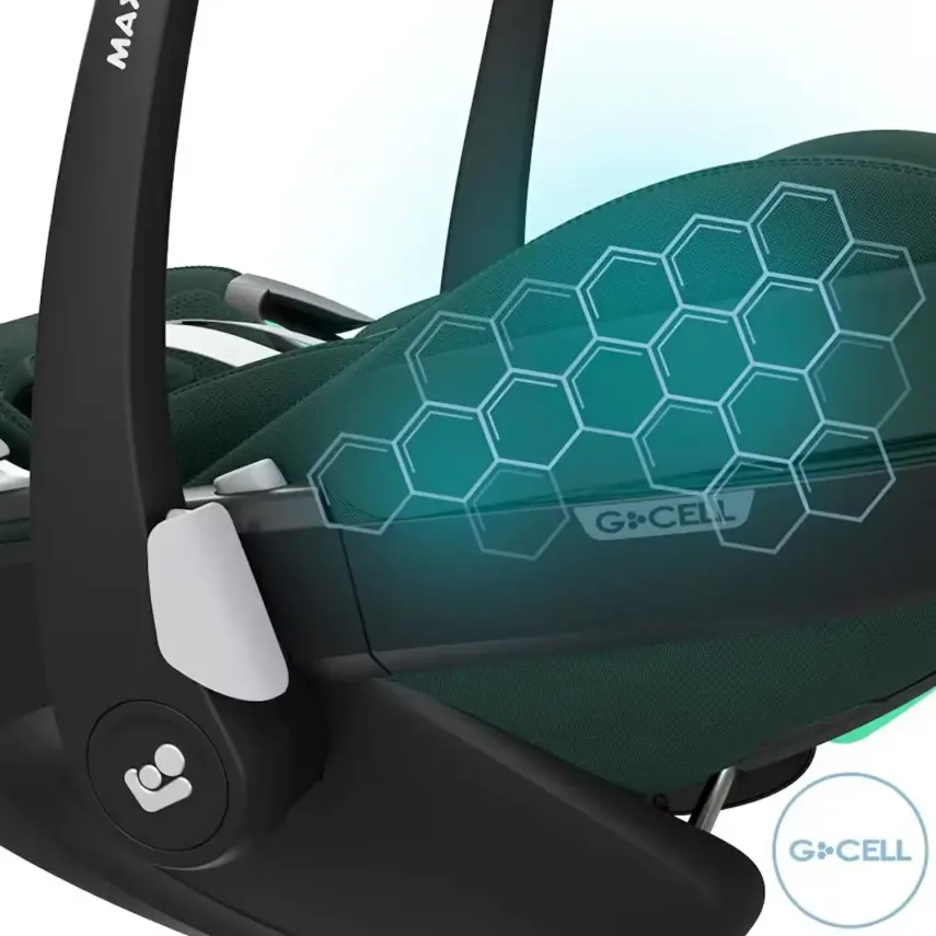 Maxi Cosi Pebble SlideTech Tam Yatabilen 360° Dönebilen Oto Koltuğu 0-13 Kg Twillic Green - 4