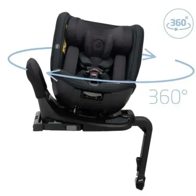 Maxi-Cosi Spinel 360 S Derece Dönebilen Yatabilen Isofix'li 0-36 kg Oto Koltuğu Authentic Black
