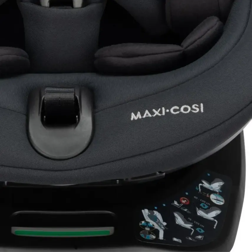 Maxi-Cosi Spinel 360 S Derece Dönebilen Yatabilen Isofix'li 0-36 kg Oto Koltuğu Authentic Black - 6