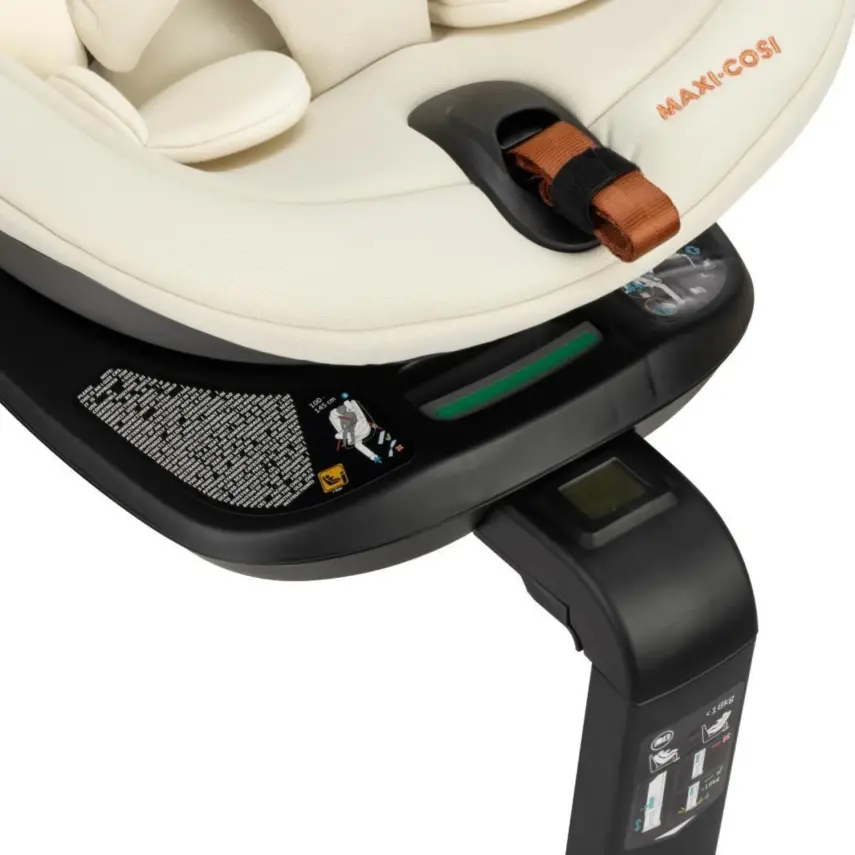 Maxi-Cosi Spinel Plus i-Size Dijital Göstergeli 360 Dönebilen Yatabilen Isofix'li 0-36 kg Oto Koltuğu Ivory - 5