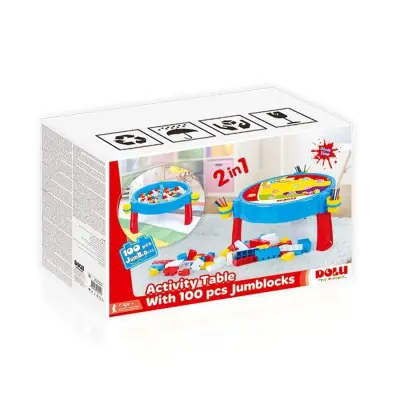 Mega Bloklu Aktivite Masası 100 Parça - 2