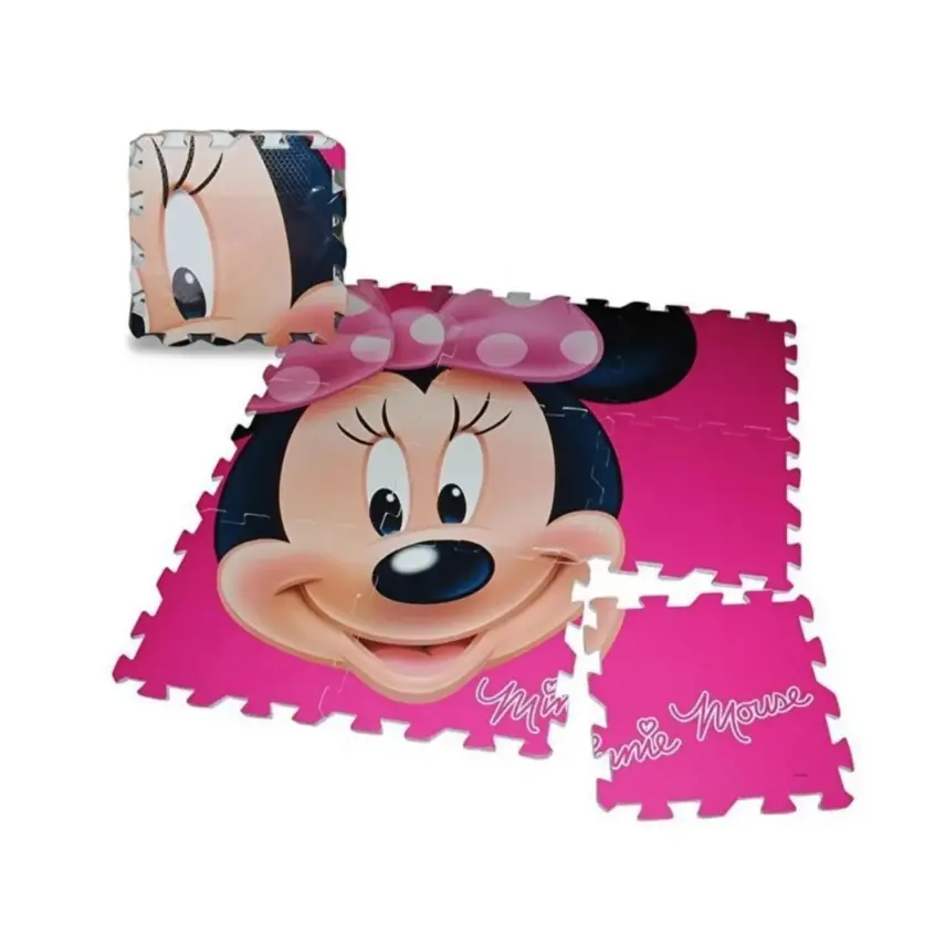 Mega Minnie Mouse Yer Matı 9 Parçalı - 1